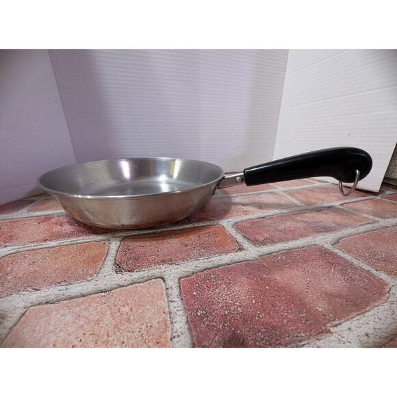 Vintage Revere Ware 9" Inch - 79 Copper Clad Bottom Skillet Sauté Pan ~ No Lid - Picture 2 of 7